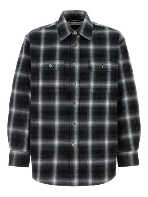 Padded Moss check shirt by OUR LEGACY
