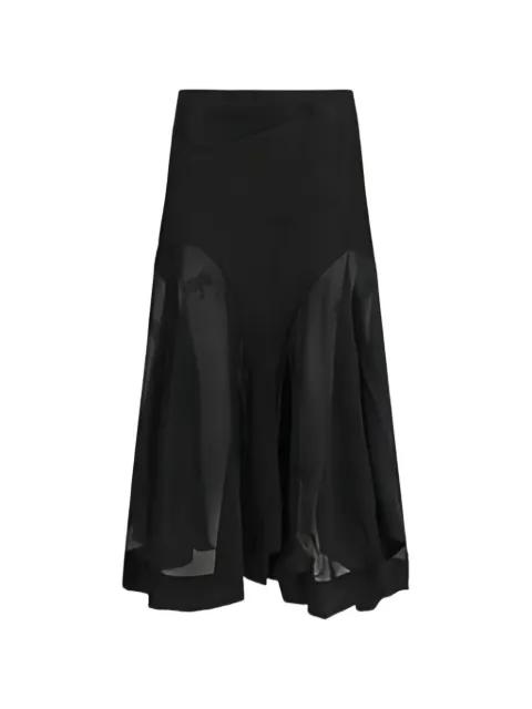 Petti panelled midi skirt by OUR LEGACY