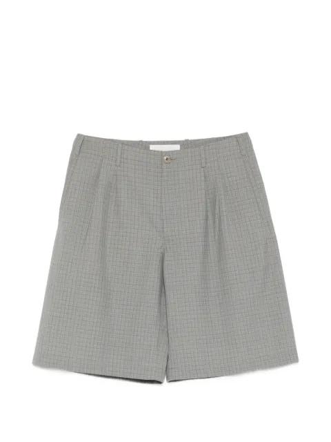 Ponte check-pattern shorts by OUR LEGACY