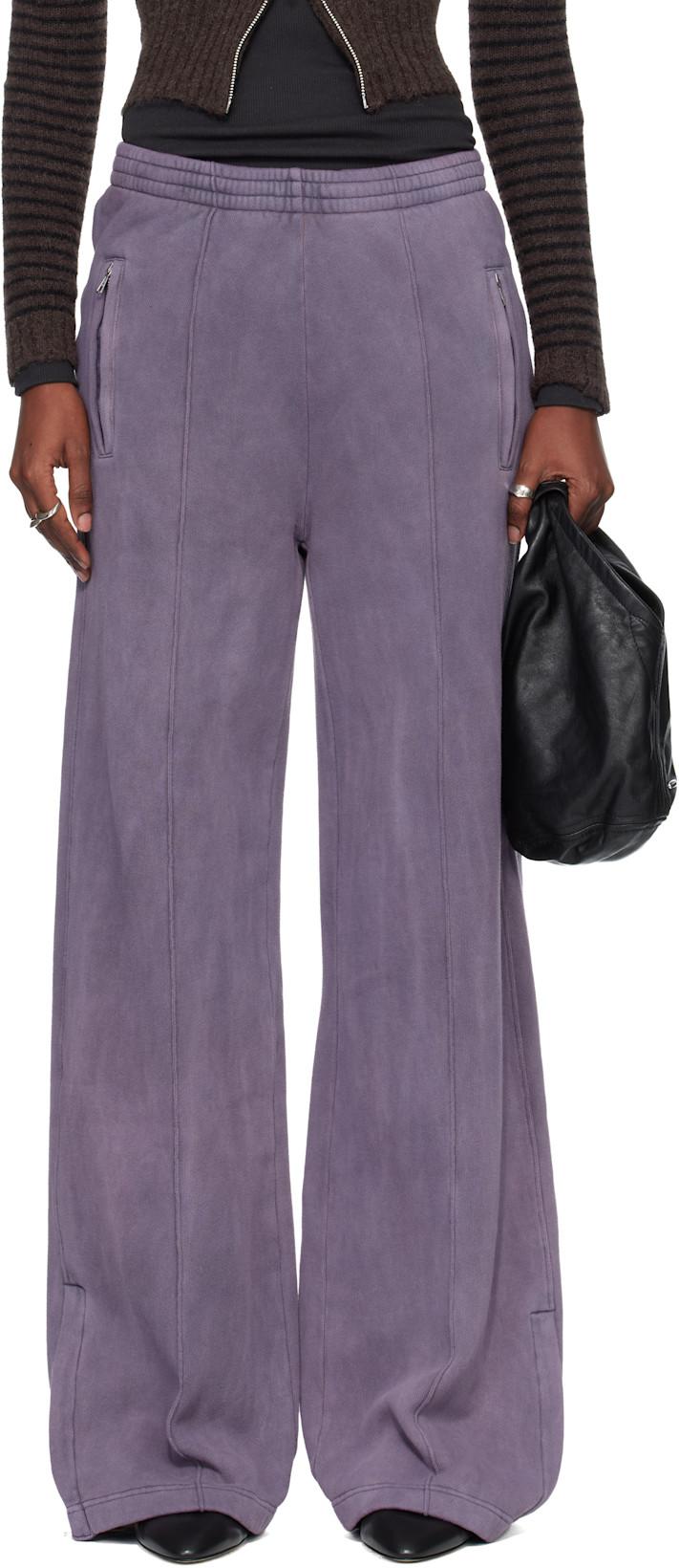 Purple Zip Lounge Pants by OUR LEGACY