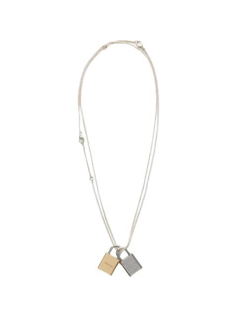 Riddle padlock-detail necklace by OUR LEGACY
