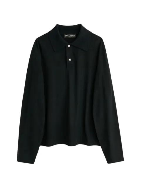 Rugby long-sleeve polo shirt by OUR LEGACY