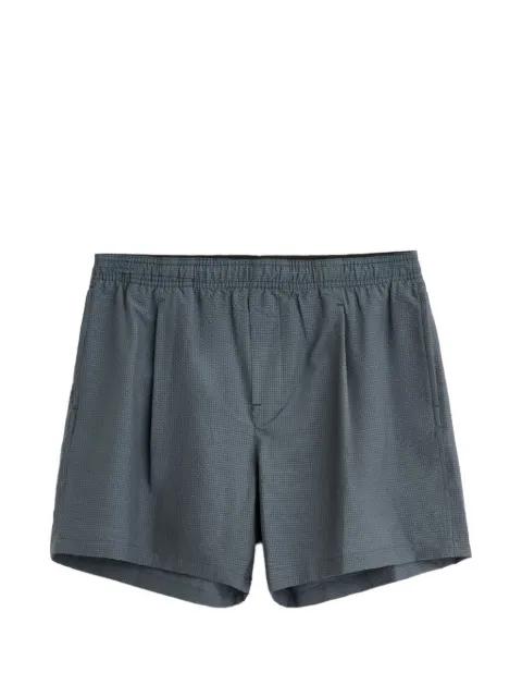 Seersucker pleated shorts by OUR LEGACY