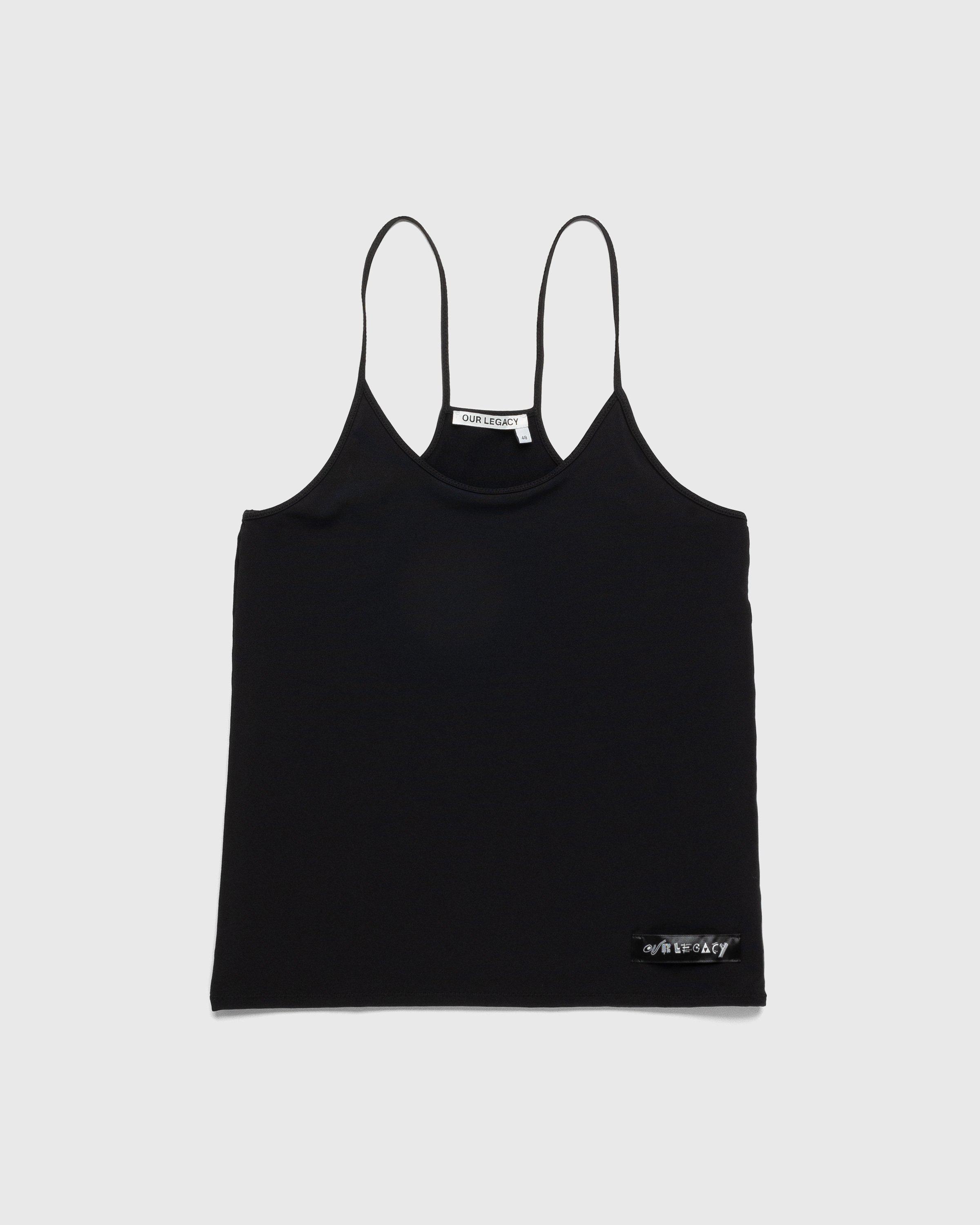 Slender Tank Black by OUR LEGACY