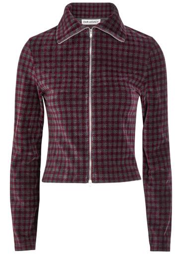Slim checked cotton-blend top by OUR LEGACY