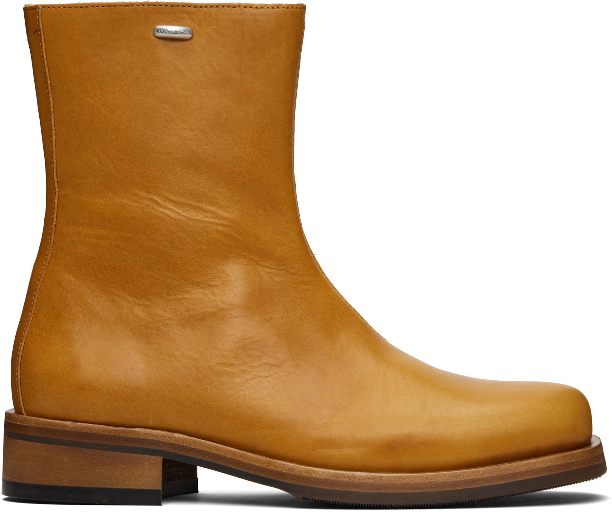 Tan Camion Boots by OUR LEGACY