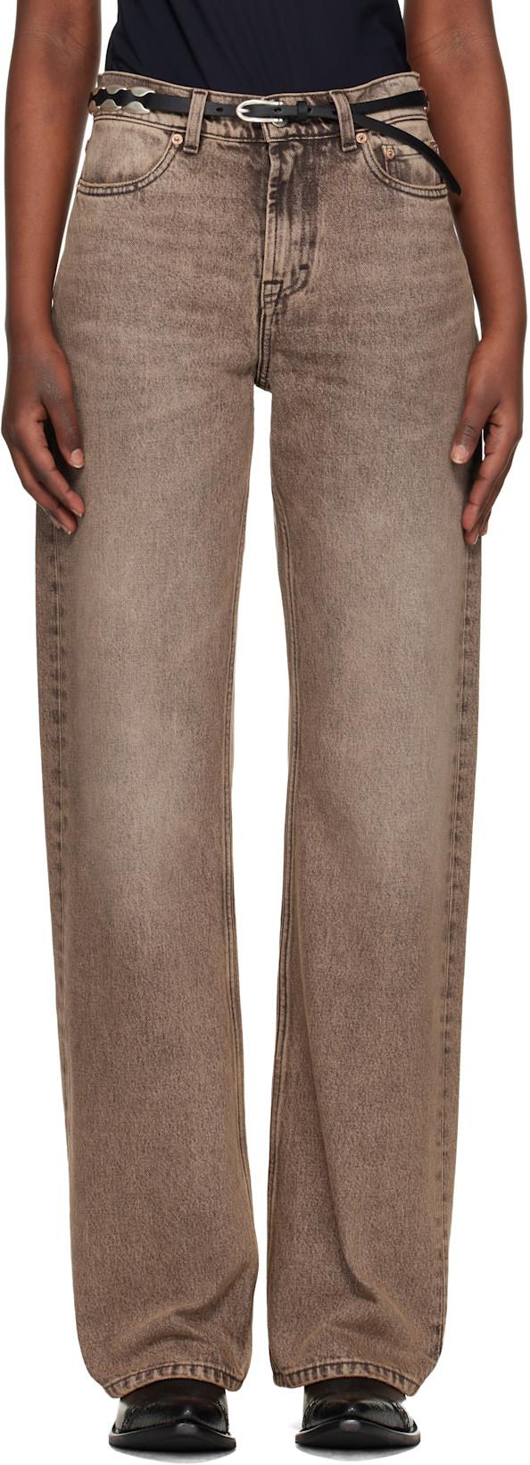 Tan Wata Cut Jeans by OUR LEGACY
