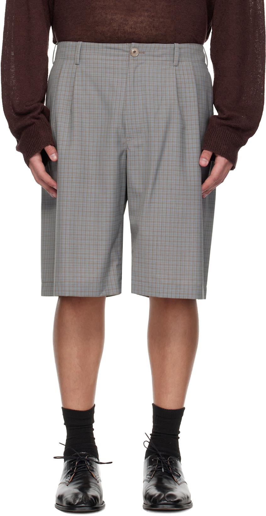 Taupe Ponte Shorts by OUR LEGACY
