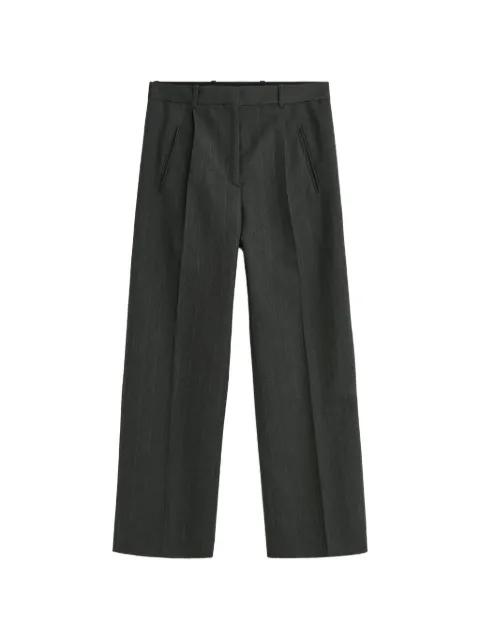 Universe pinstriped pleated trousers by OUR LEGACY