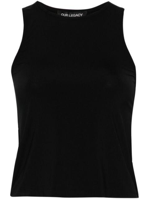 Wave cropped tank top by OUR LEGACY