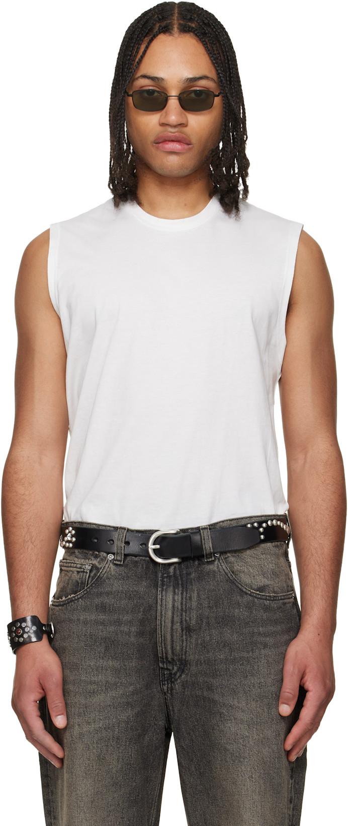 White Breathe Tank Top by OUR LEGACY
