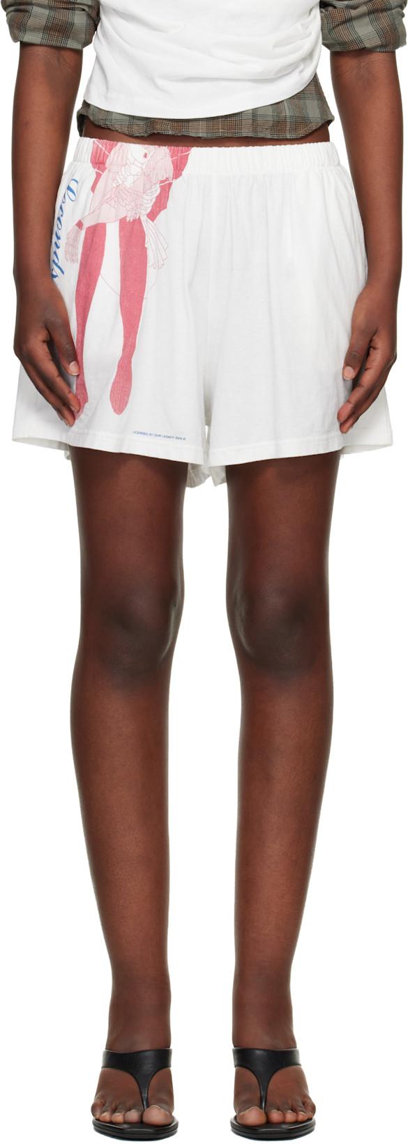 White Gored Shorts by OUR LEGACY