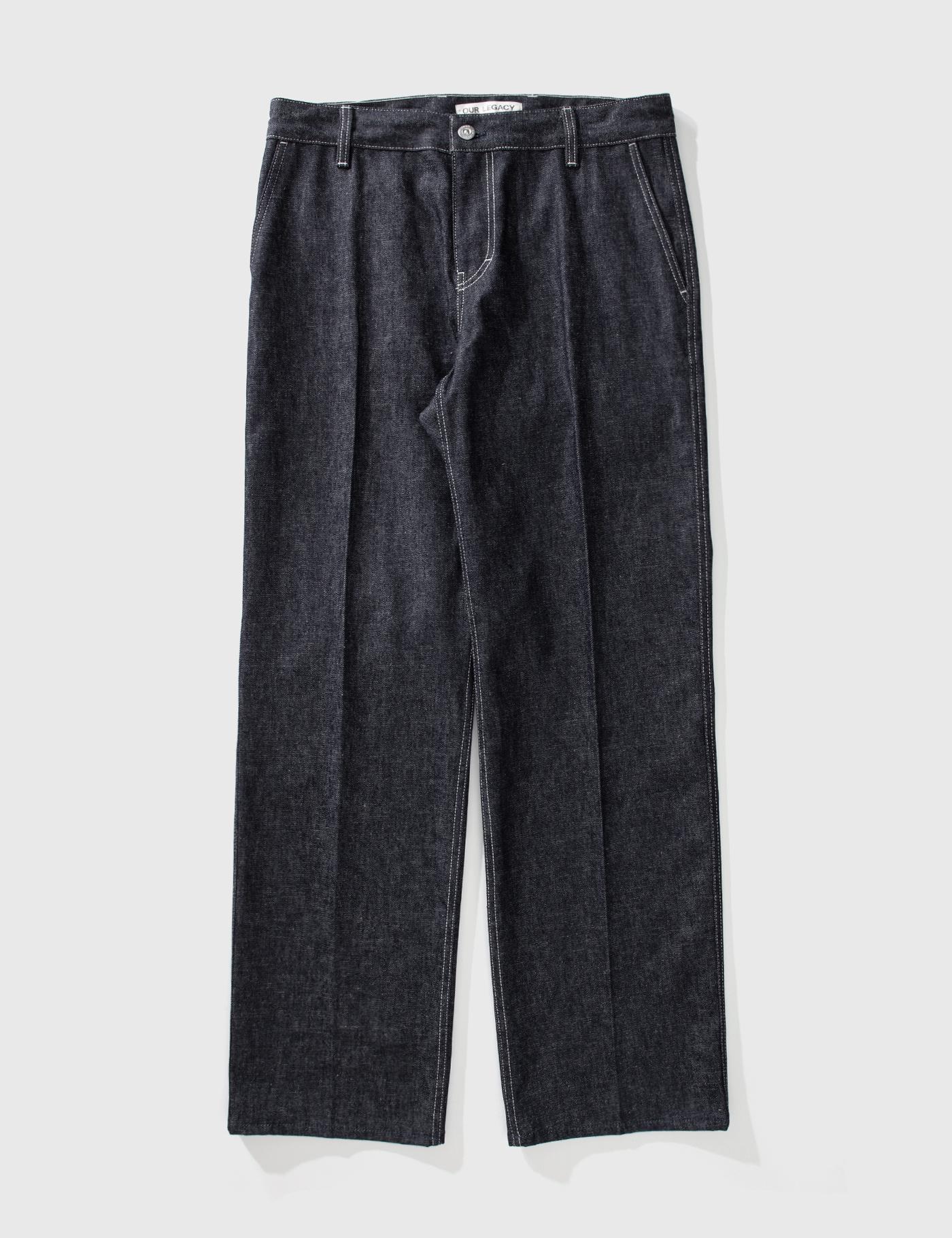 Work Chino Raw Blue Hemp Denim by OUR LEGACY