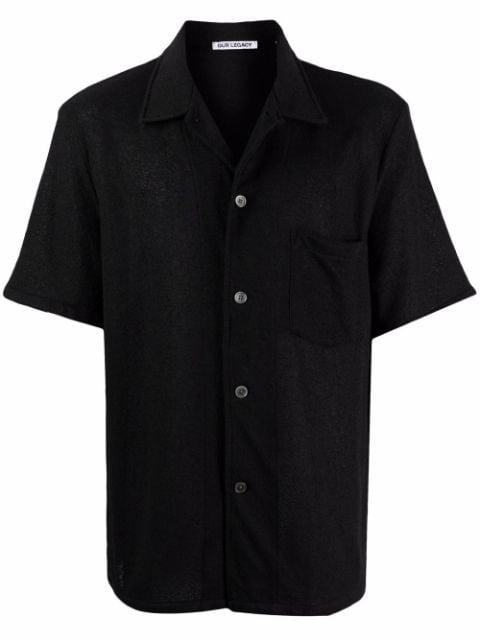 bouclé short-sleeve shirt by OUR LEGACY
