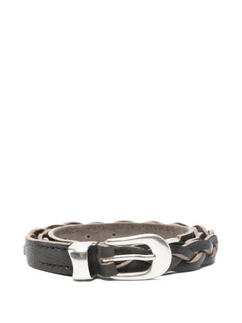 braided leather belt by OUR LEGACY