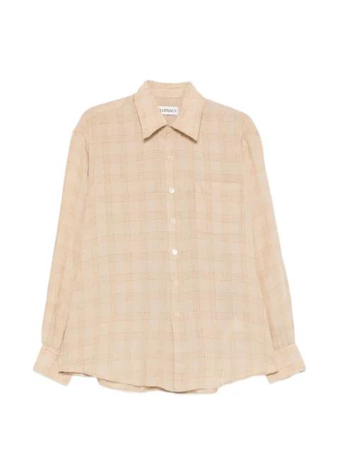 checked linen shirt by OUR LEGACY