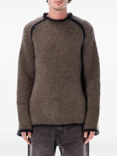 contrasting-trim sweater by OUR LEGACY