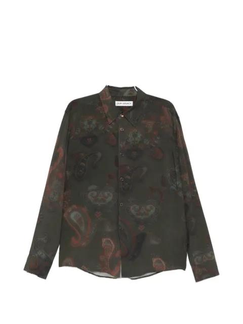 paisley buttoned shirt by OUR LEGACY