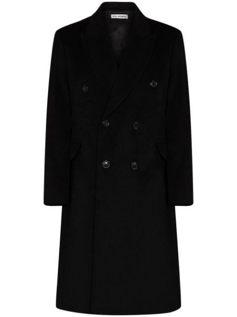peak-lapel double-breasted coat by OUR LEGACY