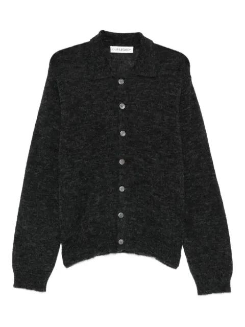 polo-collar cardigan by OUR LEGACY