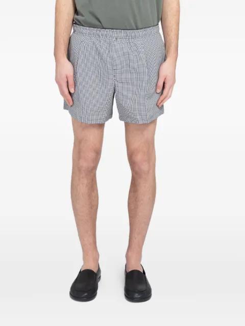seersucker gingham shorts by OUR LEGACY