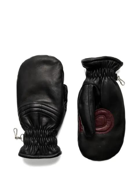 spheric mittens leather gloves by OUR LEGACY