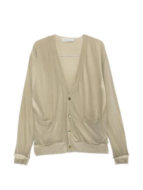 spray-dyed wool cardigan by OUR LEGACY