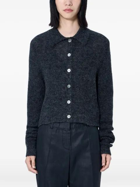 textured button-up cardigan by OUR LEGACY