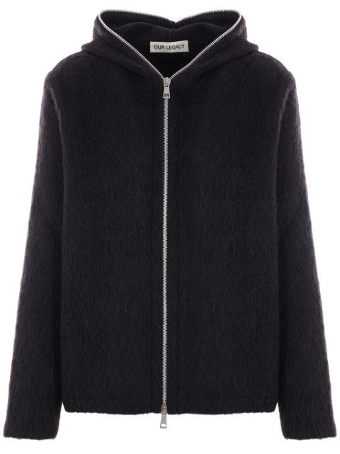 zip-fastening hoodie by OUR LEGACY