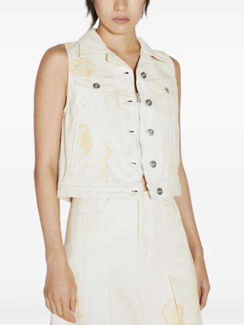 zip-up denim vest by OUR LEGACY