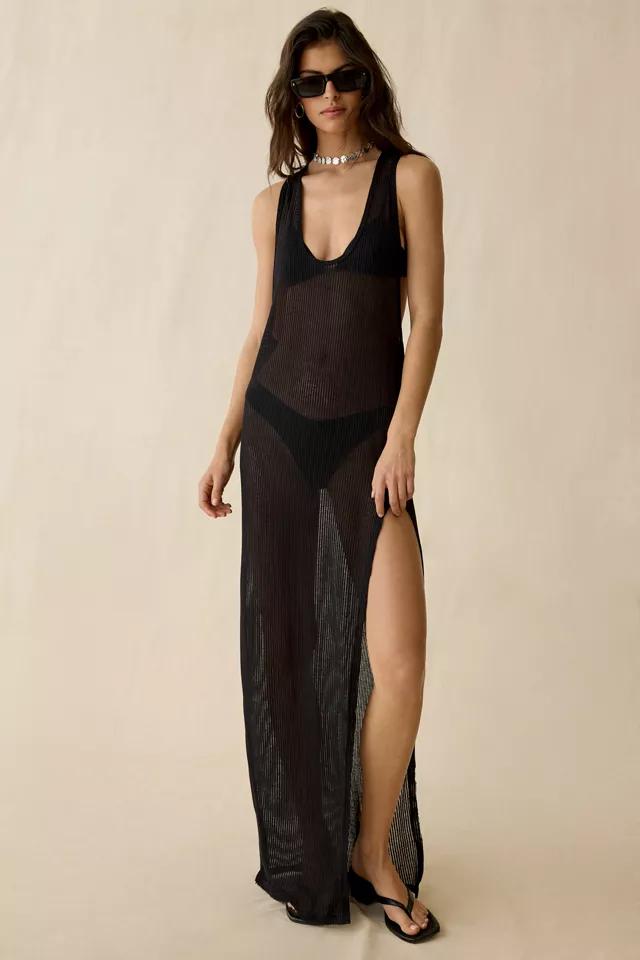 Out From Under Aruba Sheer Mesh Side-Slit Maxi Dress by OUT FROM UNDER