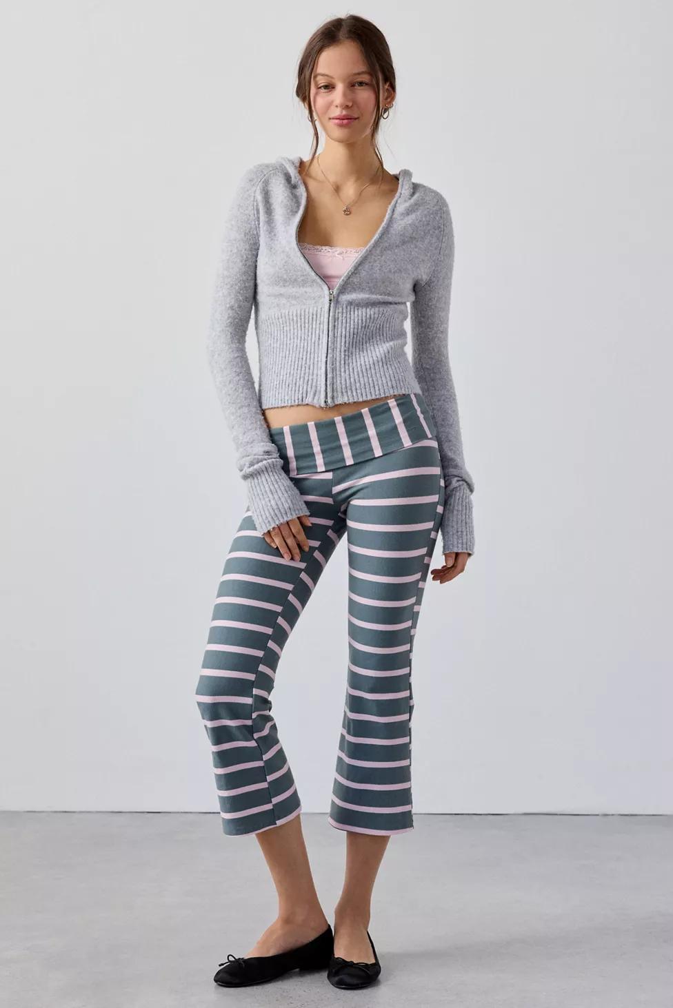 Out From Under Bec Cropped Foldover Kick Flare Pant by OUT FROM UNDER