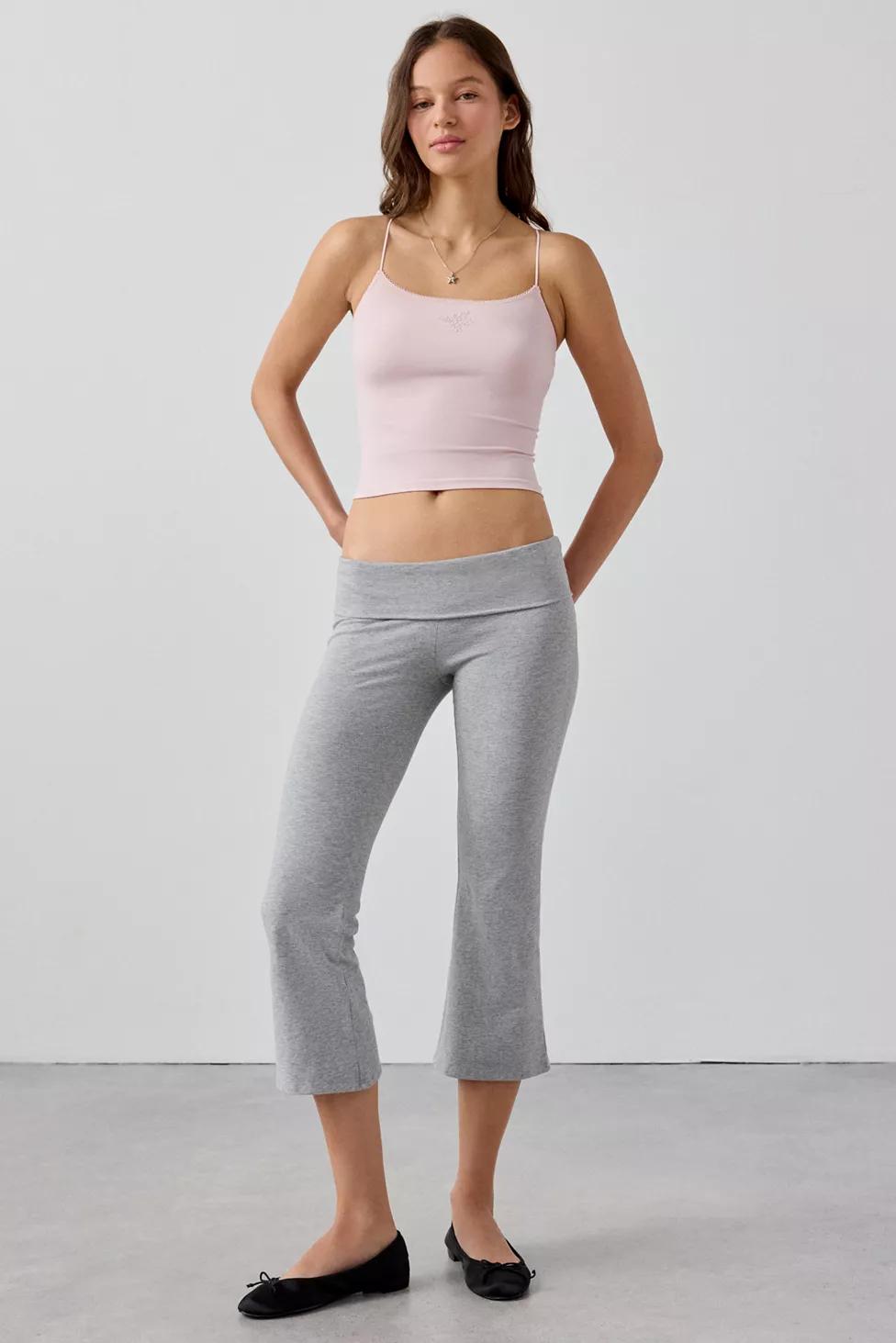 Out From Under Bec Cropped Foldover Kick Flare Pant by OUT FROM UNDER