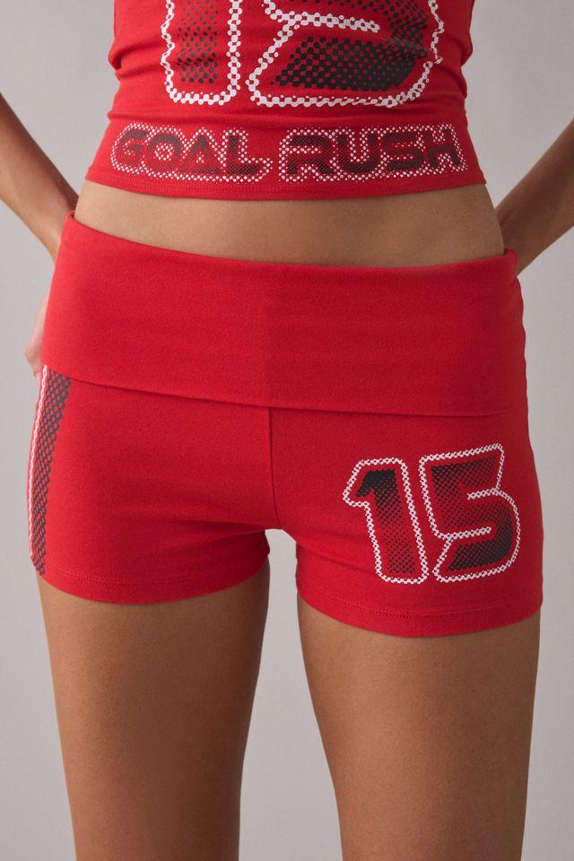 Out From Under Bec Goal Rush Foldover Shorts by OUT FROM UNDER
