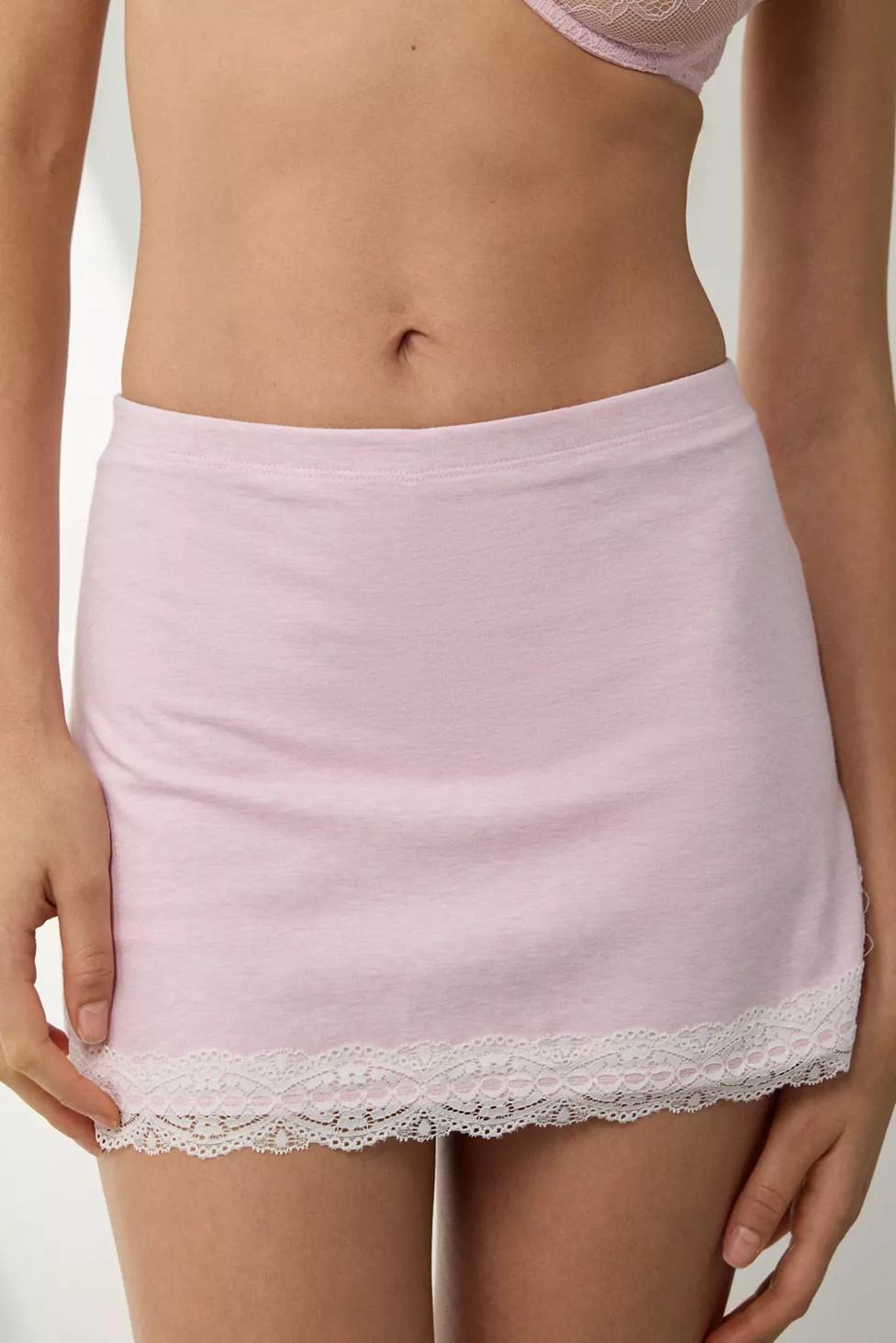 Out From Under Bec Lace Trim Low-Rise Micro Mini Skort by OUT FROM UNDER