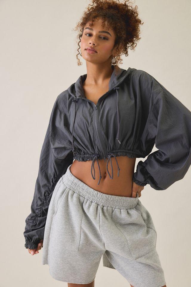 Out From Under Cloud 9 Cinched Zip-Up Nylon Jacket by OUT FROM UNDER