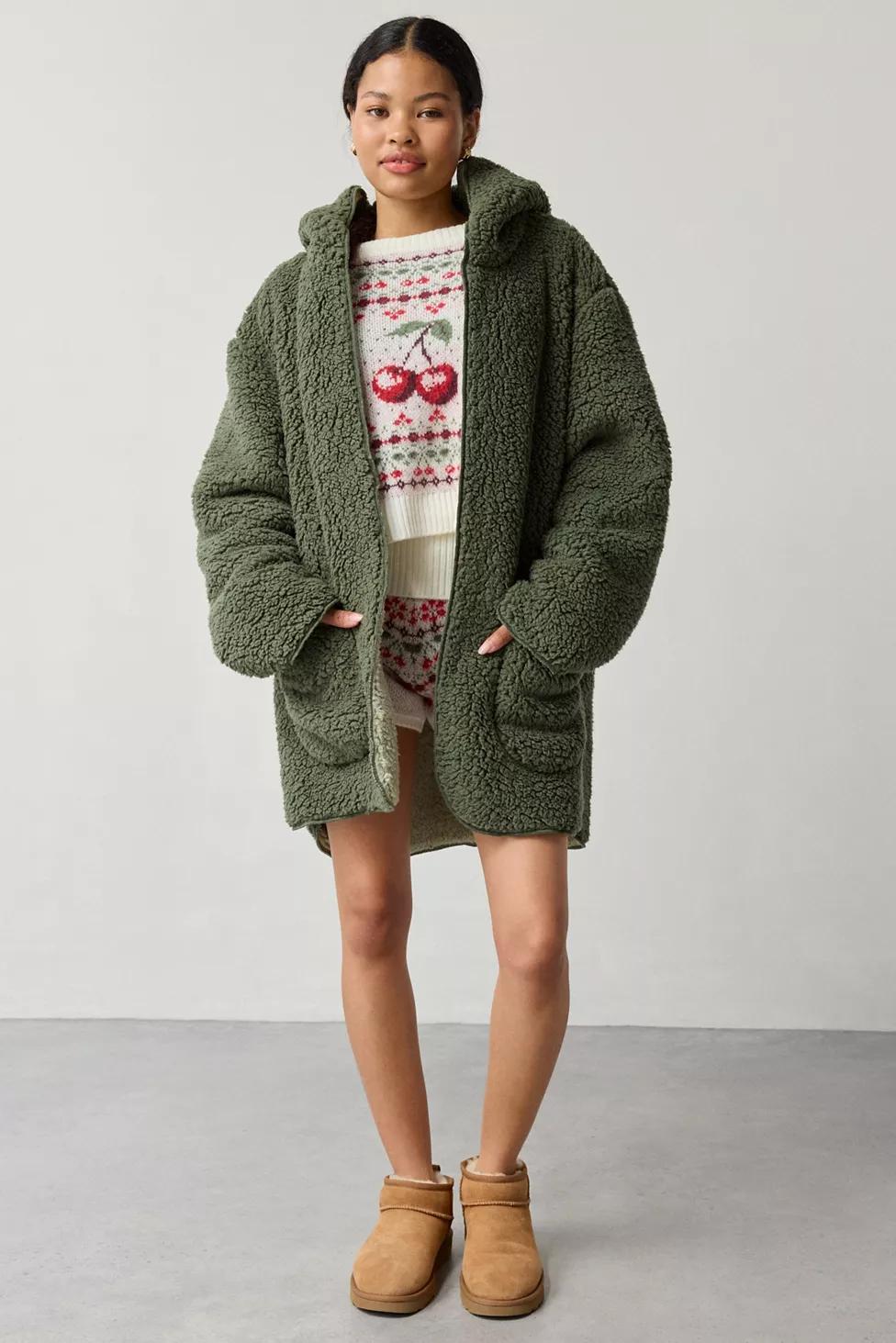 Out From Under Cloud Nine Reversible Fleece Hooded Teddy Robe by OUT FROM UNDER Out From Under Cloud Nine Reversible Fleece Hooded Teddy Robe by OUT FROM UNDER