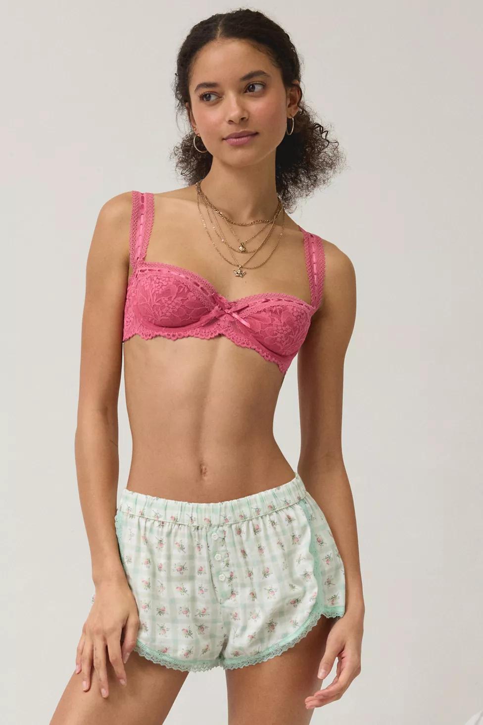 Out From Under Flora Ribbon Trim Lace Underwire Bra by OUT FROM UNDER