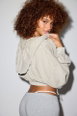 Out From Under Fundamental Flair Bubble Hoodie Shrug Top by OUT FROM UNDER