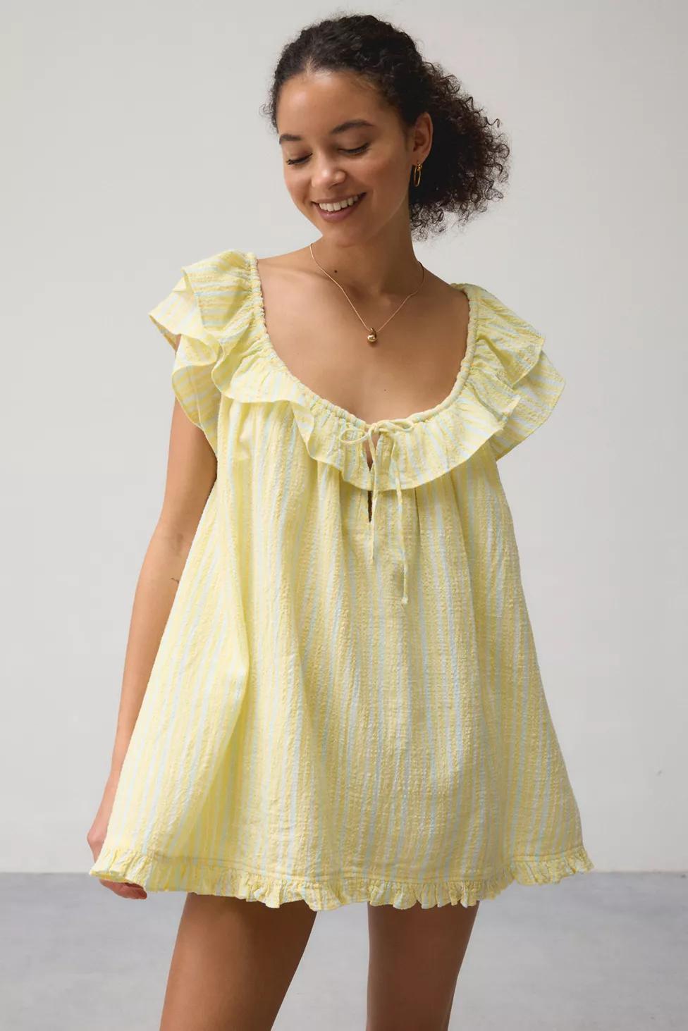 Out From Under Golden Hour Ruffle Swing Romper by OUT FROM UNDER