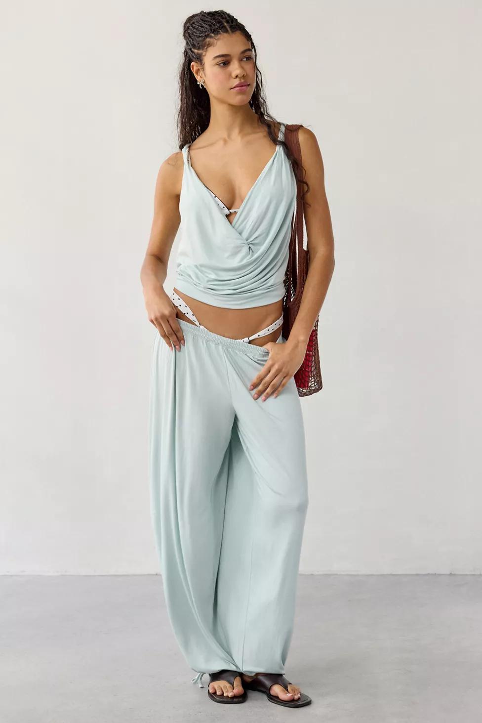 Out From Under Kiera Jersey Knit Twisted Cowl Neck Tank Top by OUT FROM UNDER