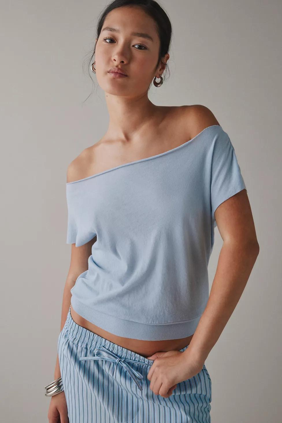 Out From Under Off-The-Shoulder Banded Hem Tee by OUT FROM UNDER