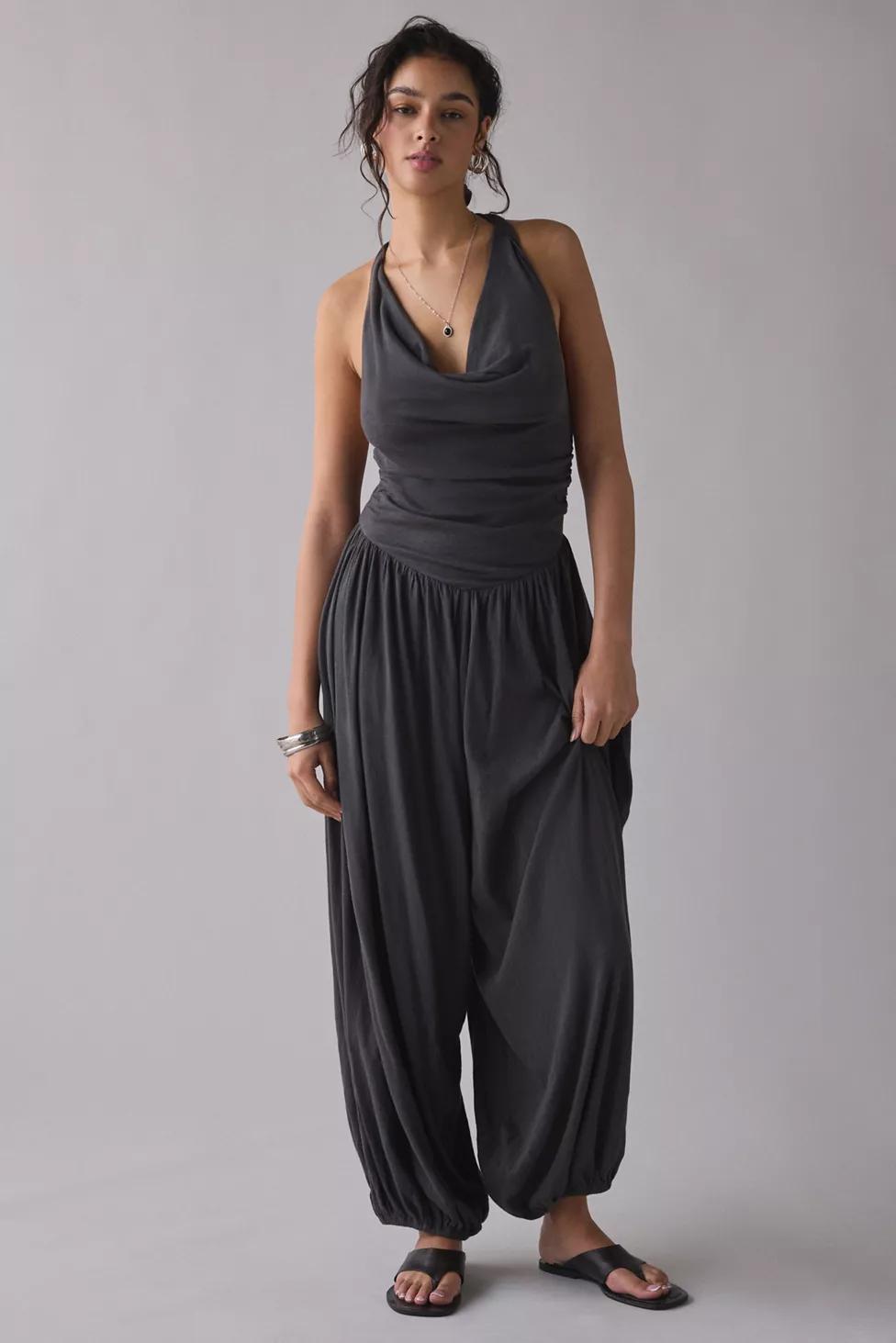 Out From Under Seaside Cowl Neck Halter Jumpsuit by OUT FROM UNDER
