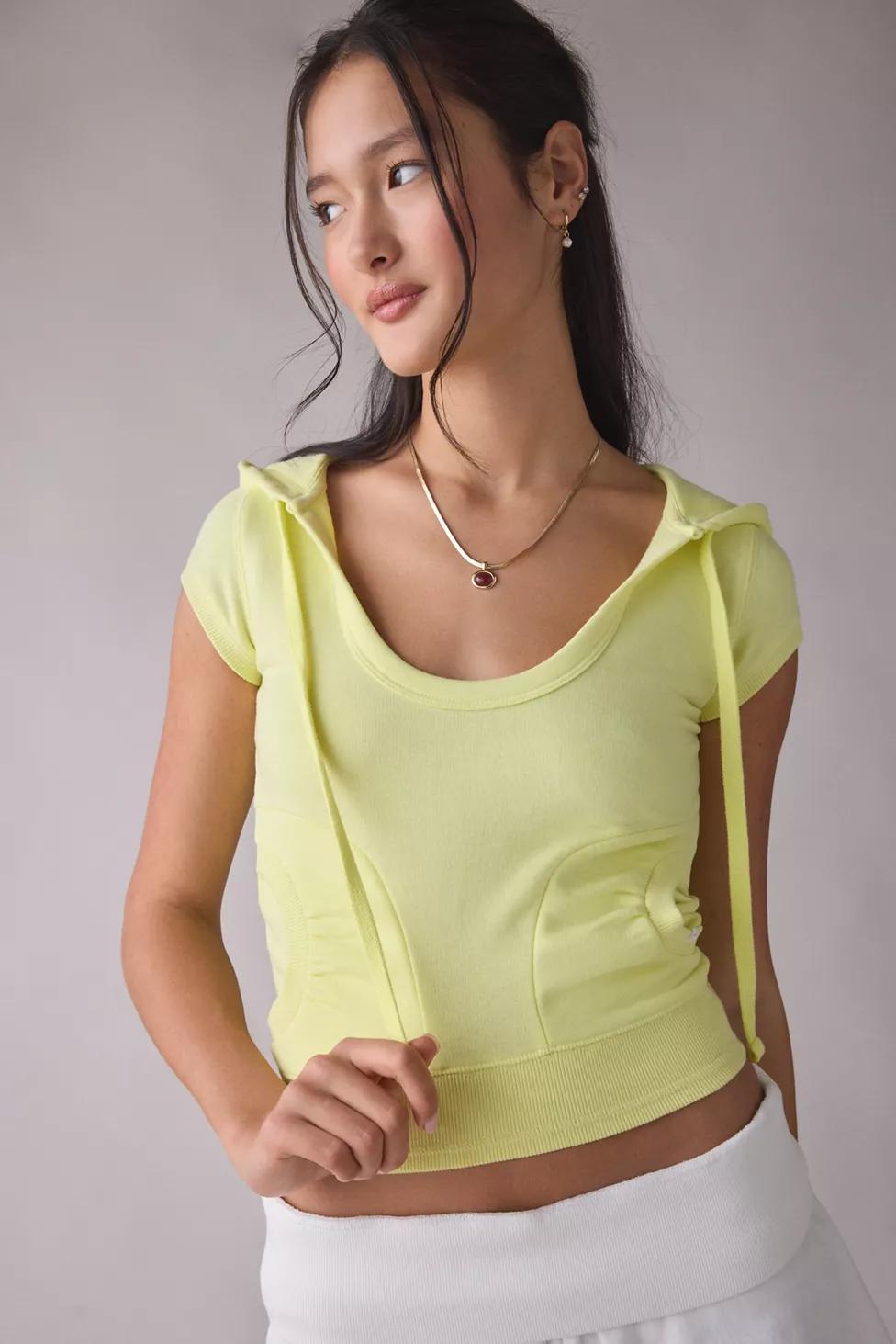 Out From Under Spring Breakers Short Sleeve Cropped Hoodie Sweatshirt by OUT FROM UNDER