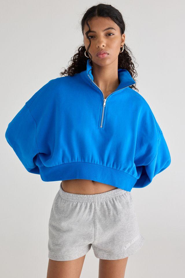 Out From Under Take It Easy Cropped Quarter Zip Pullover by OUT FROM UNDER