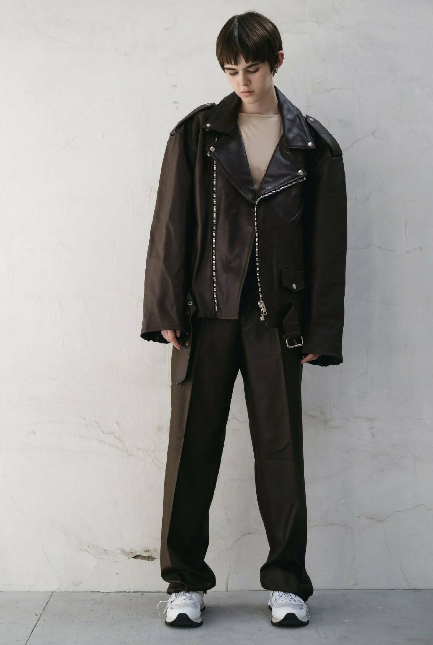 Recycled Vintage Leather Jackets #4 by OVERSIZED STUDIO