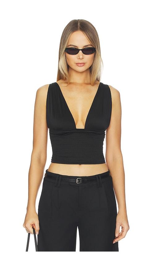 OW Collection Alba Top in Black by OW COLLECTION