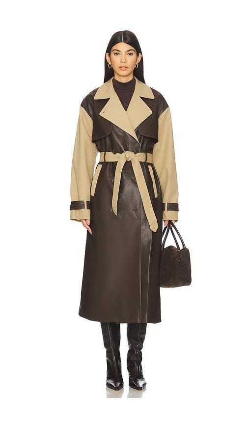 OW Collection Betty Coat in Brown by OW COLLECTION