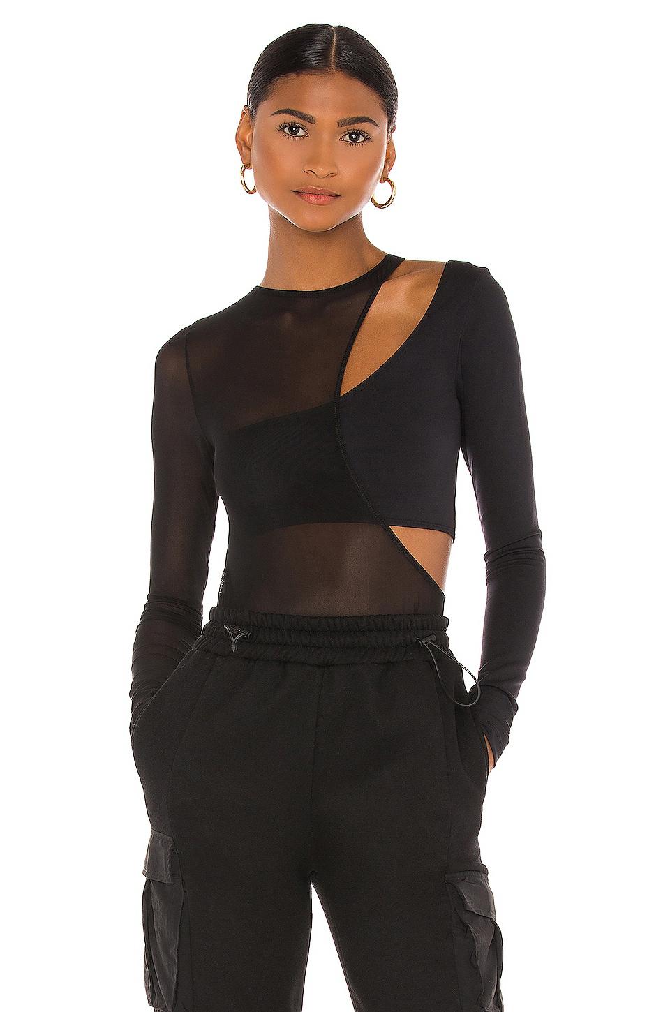OW Collection Kari Bodysuit in Black by OW COLLECTION