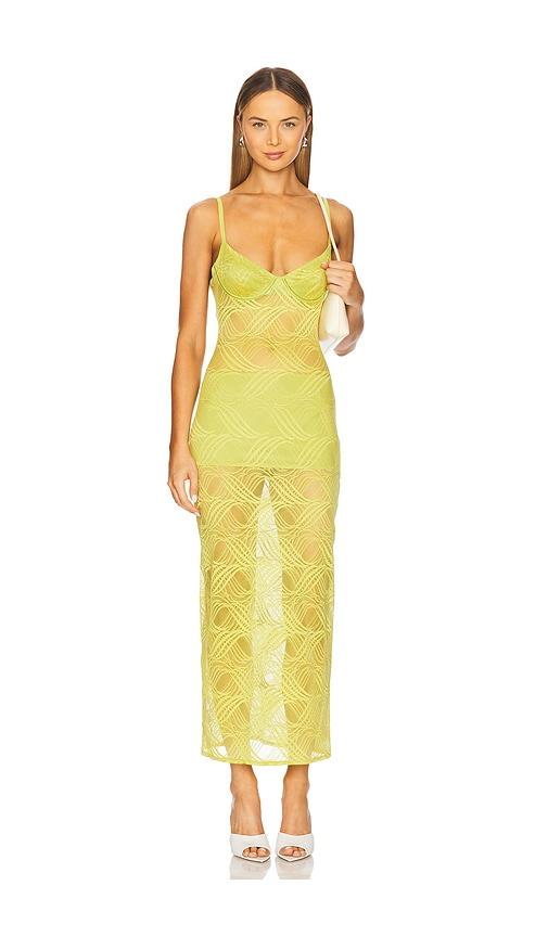OW Collection Kayla Maxi Dress in Lime by OW COLLECTION